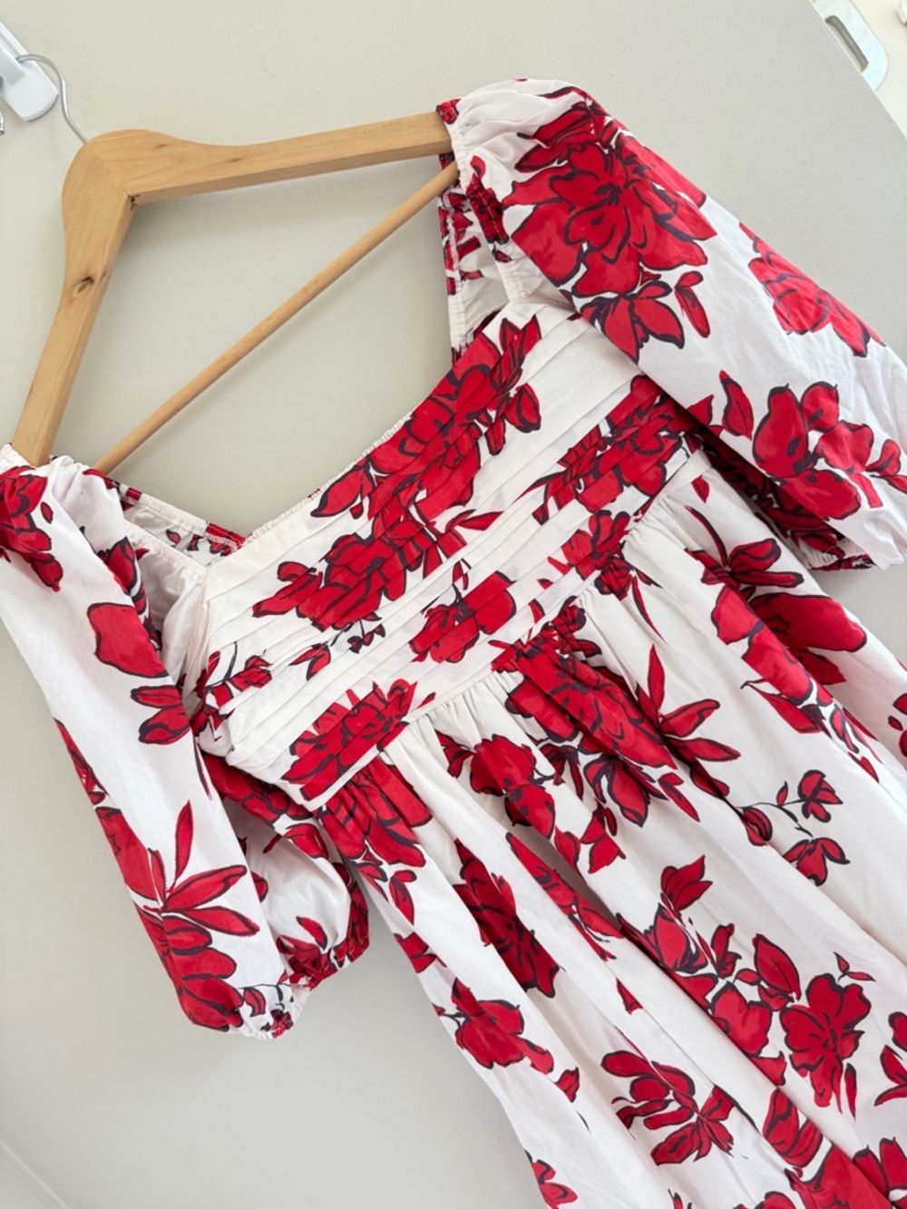 Abercrombie & Fitch Floral Mini Dress Puff Sleeve Cottagecore Babydoll Medium - Picture 2 of 8